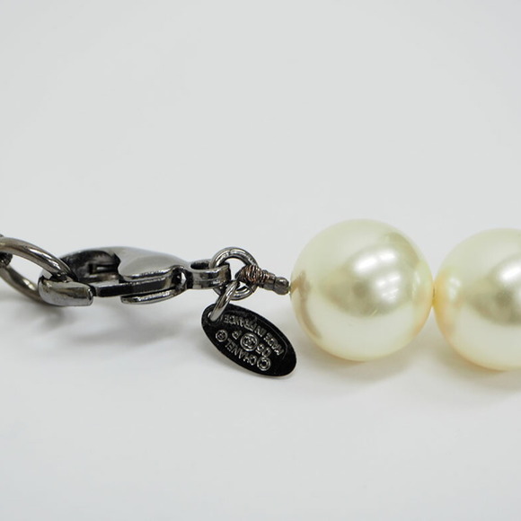 CHANEL pearl Y-shaped necklace 05P black pendant ladies - Picture 8 of 9